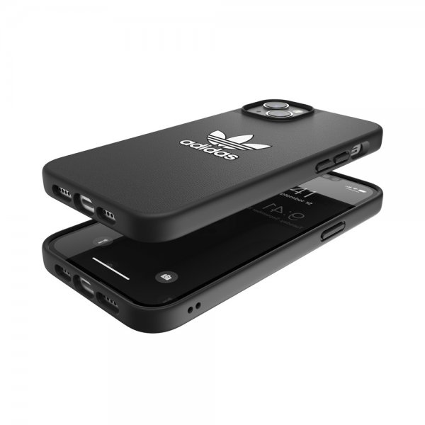 Adidas iPhone 14 Plus -kuori, Trefoil Snap Case, musta