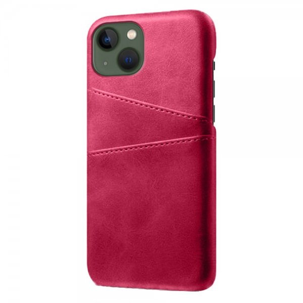 iPhone 14 Plus -kuori, kaksi korttipaikkaa, magenta