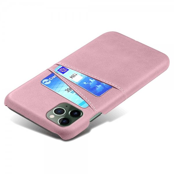 iPhone 14 Plus -kuori, kaksi korttipaikkaa, ruusukulta