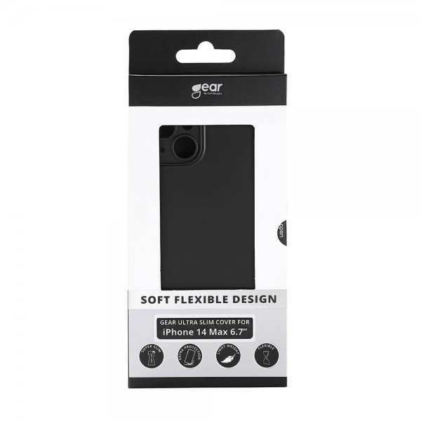 Gear iPhone 14 Plus Ultra Slim Cover, musta