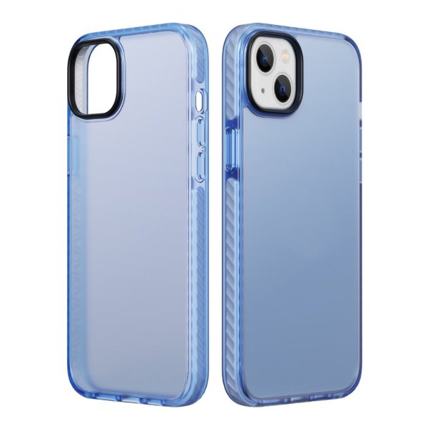 iPhone 14 Plus Iskunkestävä TPU-kuori Sininen