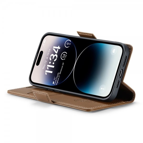 CaseMe iPhone 14 Pro -suojakuori 023 Series Ruskea
