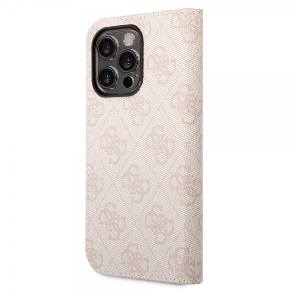 Guess iPhone 14 Pro suojakuori 4G Logo Pink