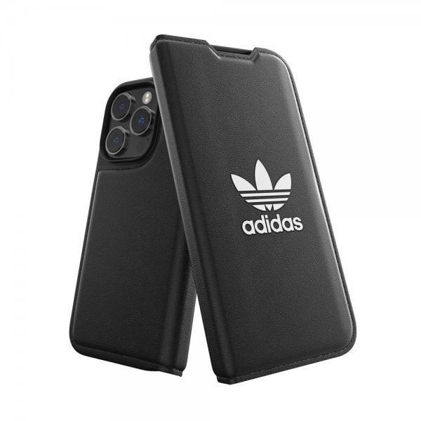 Adidas iPhone 14 Pro -kotelo, kansiotyyppinen kotelo, Basic, musta