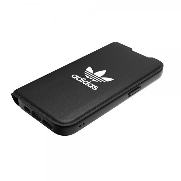 Adidas iPhone 14 Pro -kotelo, kansiotyyppinen kotelo, Basic, musta