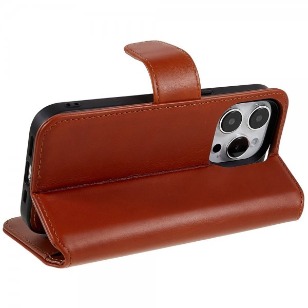 Nordic Covers iPhone 14 Pro -suojakuori MagLeather Maple Brown