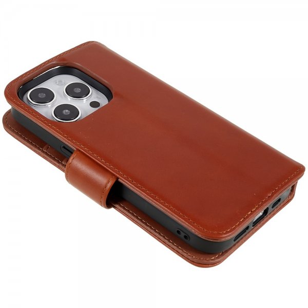 Nordic Covers iPhone 14 Pro -suojakuori MagLeather Maple Brown