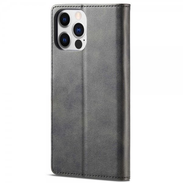 Lc.Imeeke iPhone 14 Pro -suojakuori korttipaikalla, jalustatoiminnolla, musta