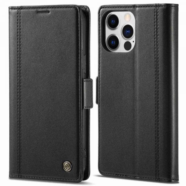 Lc.Imeeke iPhone 14 Pro -suojakuori korttipaikalla, musta