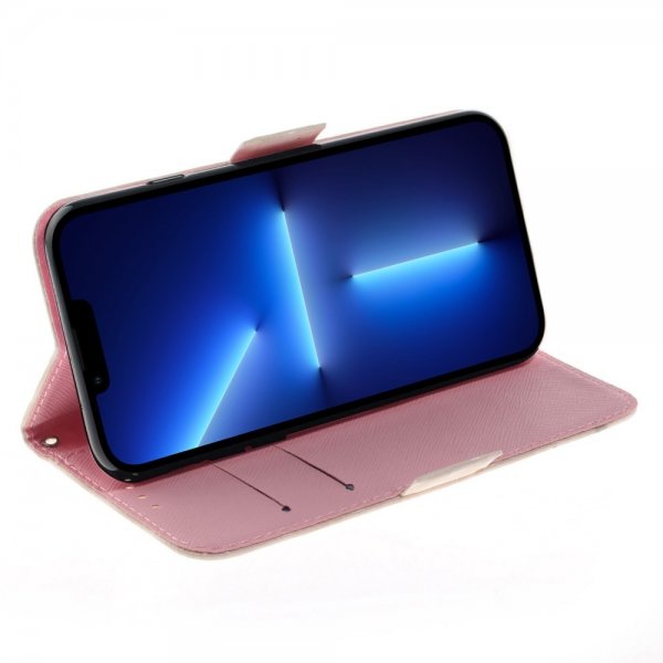 iPhone 14 Pro Kuori Kuviolla Panda Sydämet