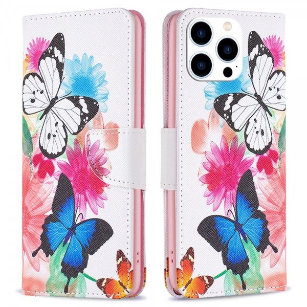 iPhone 14 Pro -kuoret Kaksi perhosta -kuvio