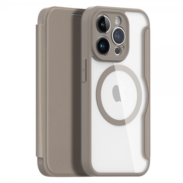Dux Ducis iPhone 14 Pro -kotelo Skin X Pro Series MagSafe Khaki