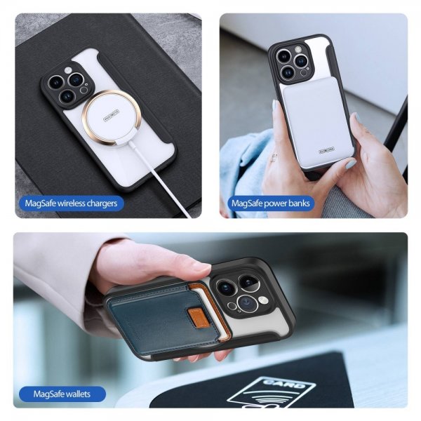 Dux Ducis iPhone 14 Pro -kotelo, Skin X Pro Series MagSafe, musta