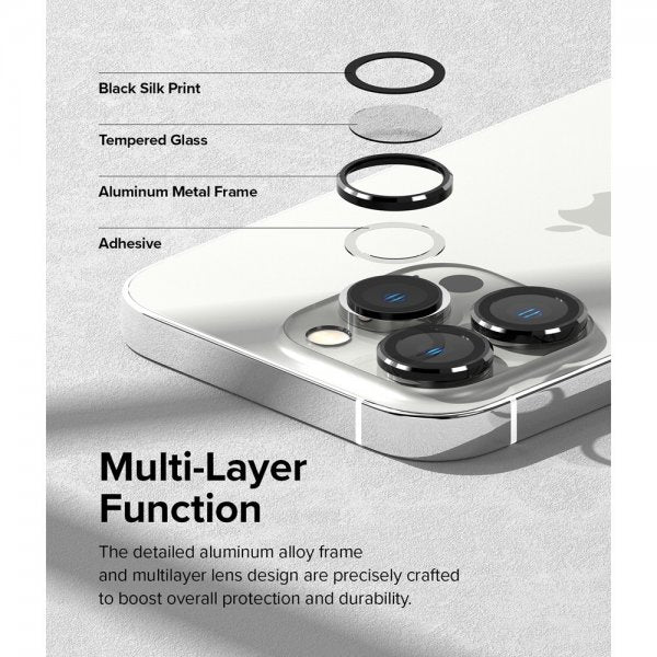 Ringke iPhone 14 Pro/iPhone 14 Pro Max Kamerasuojus Camera Lens Frame Musta