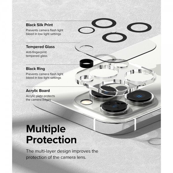 Ringke iPhone 14 Pro/iPhone 14 Pro Max Kamerasuojalasi 2-pakkaus
