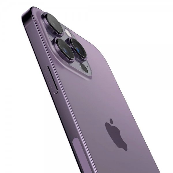 Spigen iPhone 14 Pro/iPhone 14 Pro Max -kameran suoja GLAS.tR EZ Fit Optik Pro Deep Purple 2 kpl