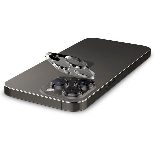 Spigen iPhone 14 Pro/14 Pro Max/15 Pro/15 Pro Max/16 Pro/16 Pro Max kamerans linssuojaus lasi.tR Optik 2-pack Crystal Clear