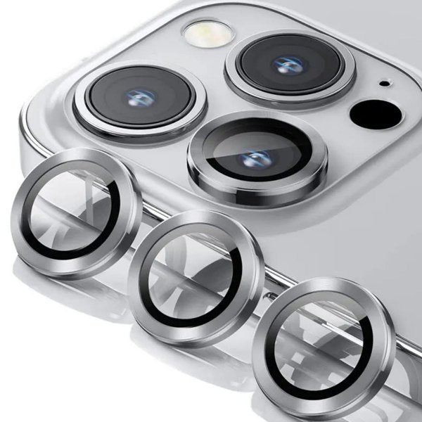 iPhone 14 Pro kameralinssi kehyksellä - hopea