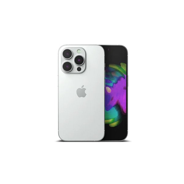 iPhone 14 Pro kameralinssi kehyksellä - hopea