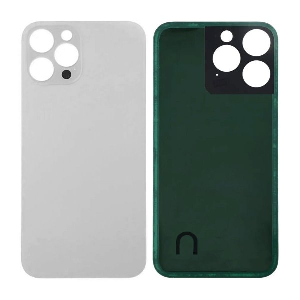 iPhone 14 Pro Max Takalasi itseliimautuvalla teipillä - Valkoinen