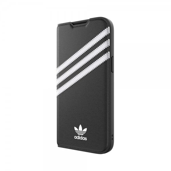 Adidas iPhone 14 Pro Max -kotelo 3 Stripes Booklet Case Musta Valkoinen
