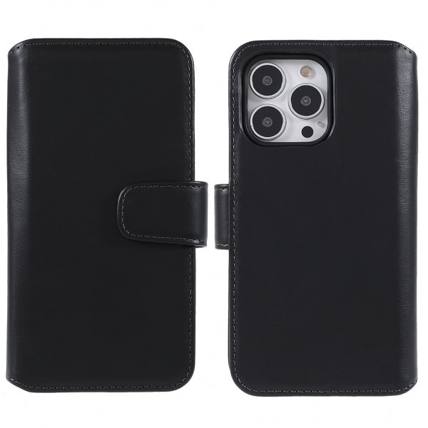 Nordic Covers iPhone 14 Pro Max - Essential Leather -suojakotelo - Raven Black