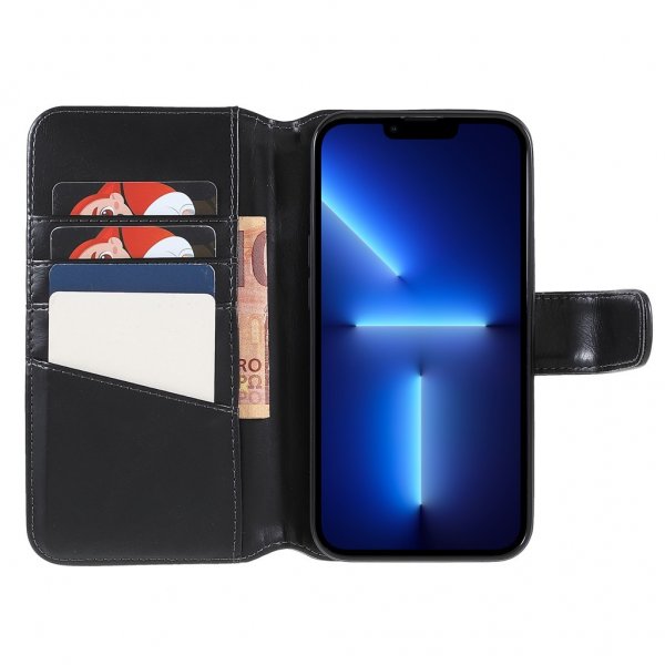 Nordic Covers iPhone 14 Pro Max - Essential Leather -suojakotelo - Raven Black