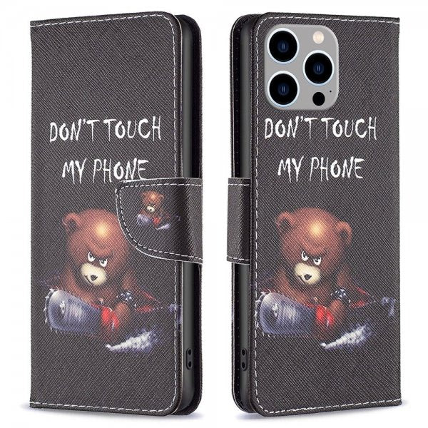 iPhone 14 Pro Max -kuoret – Kuvio: Nalle, Don't Touch My Phone