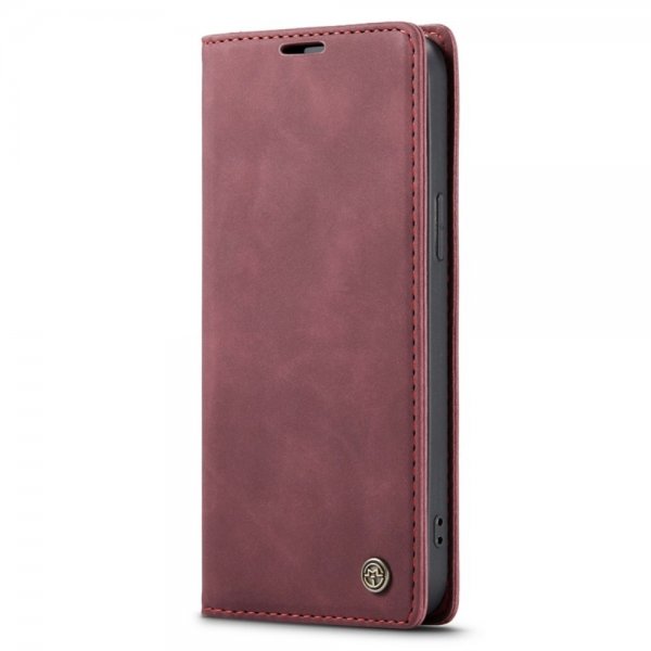 CaseMe iPhone 14 Pro Max -suojakotelo Retro Flip, punainen
