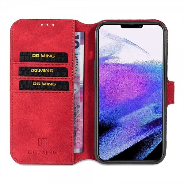 Dg.Ming iPhone 14 Pro Max -suojakotelo, retro punainen