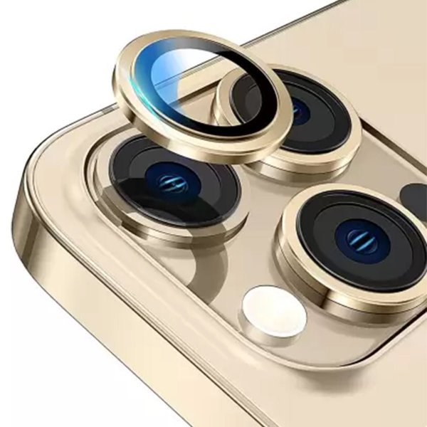 iPhone 14 Pro Max kameralinssi kehyksellä - Kulta
