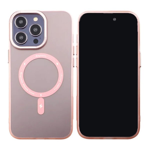 iPhone 14 Pro Max Kuori Kamerareunus MagSafe Pinkki