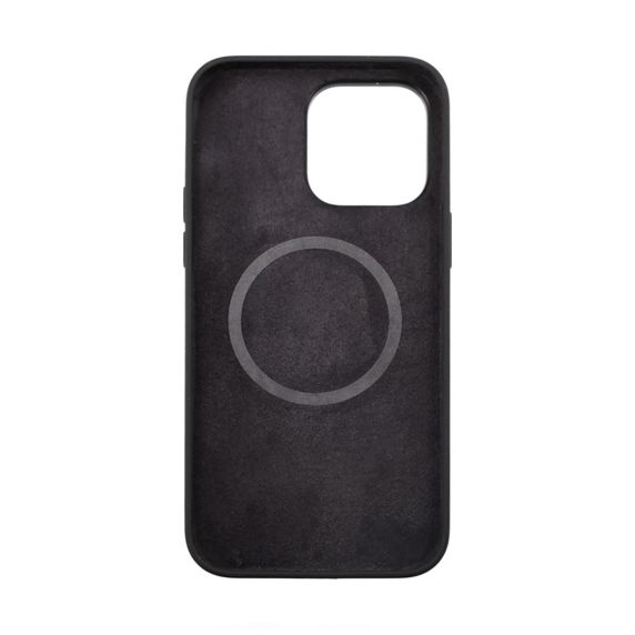 Rvelon iPhone 14 Pro Max -silikonikuori MagSafella, musta
