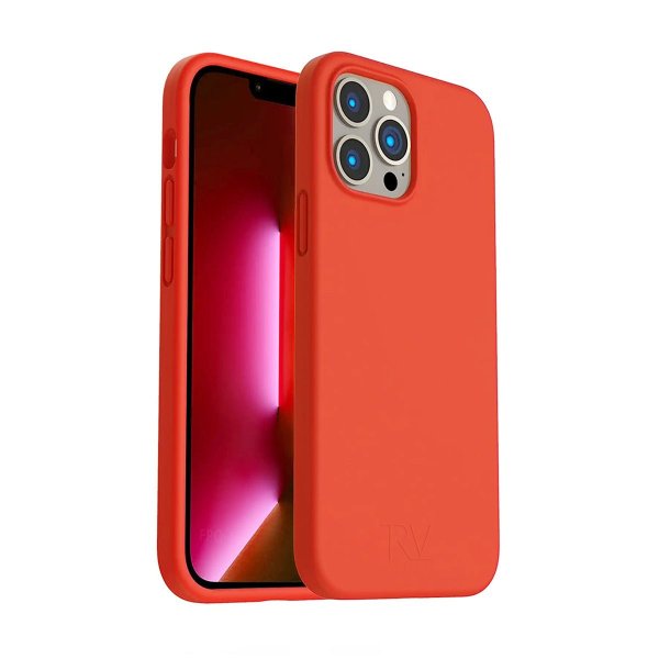 Rvelon iPhone 14 Pro Max -silikonikuori, pinkki