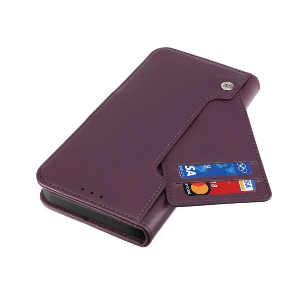 Rvelon iPhone 14 Pro Max Suojaus, avattava korttipaikka, violetti