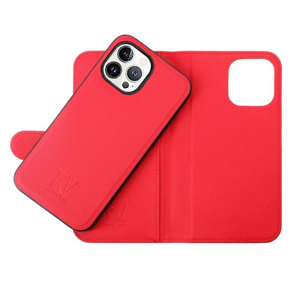 Rvelon iPhone 14 Pro Max Magneettinen irrotettava suojakuori, punainen