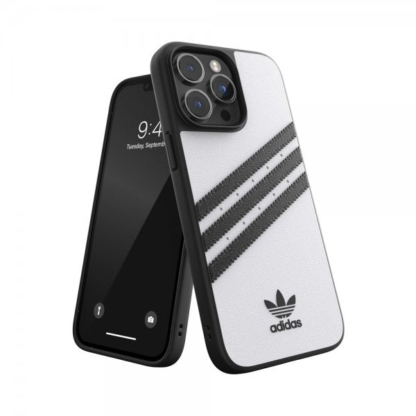 Adidas iPhone 14 Pro Max Kuori 3 Stripes Snap Case Valkoinen Musta