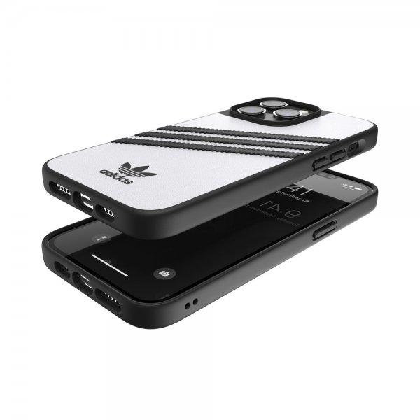 Adidas iPhone 14 Pro Max Kuori 3 Stripes Snap Case Valkoinen Musta