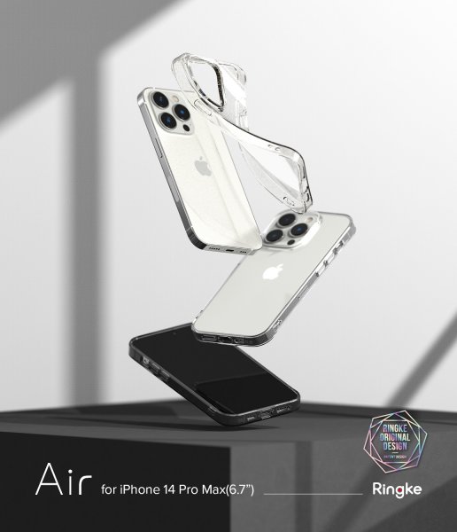Ringke iPhone 14 Pro Max Air Glitter Clear -suojakuori