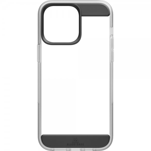 Black Rock iPhone 14 Pro Max Air Robust Case suojakuori, musta/kirkas
