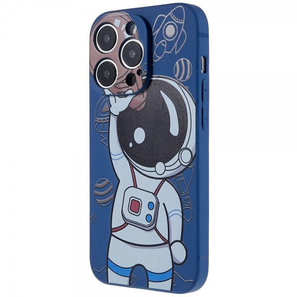iPhone 14 Pro Max Kuori Astronautti Sininen Ruskea