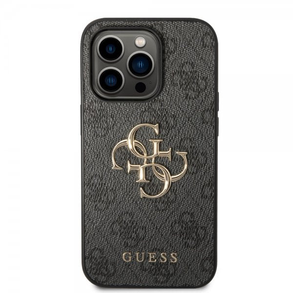 Guess iPhone 14 Pro Max Kuori Big Metal Logo Harmaa
