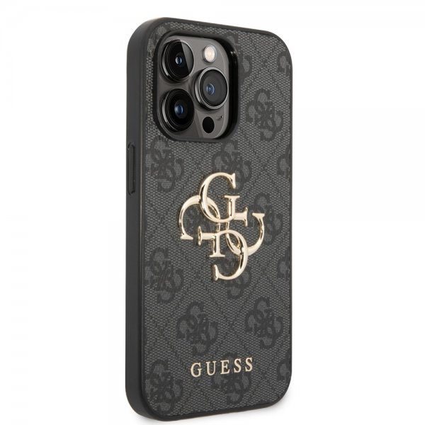 Guess iPhone 14 Pro Max Kuori Big Metal Logo Harmaa