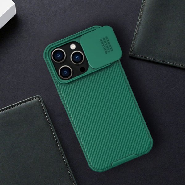 Nillkin iPhone 14 Pro Max Suojakuori CamShield Vihreä