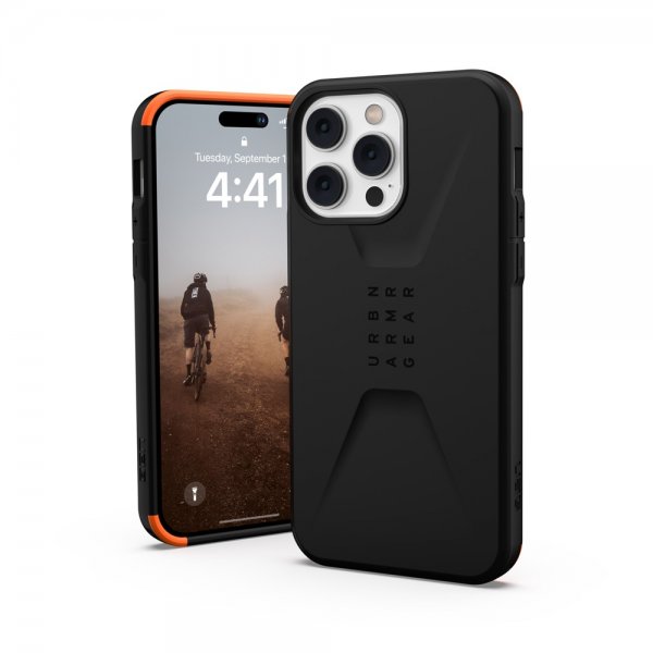 Urban Armor Gear (UAG) iPhone 14 Pro Max Civilian -suojakuori, musta