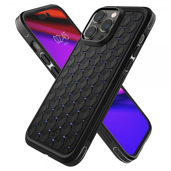 Spigen iPhone 14 Pro Max -suojakuori Cryo Armor Matte Black