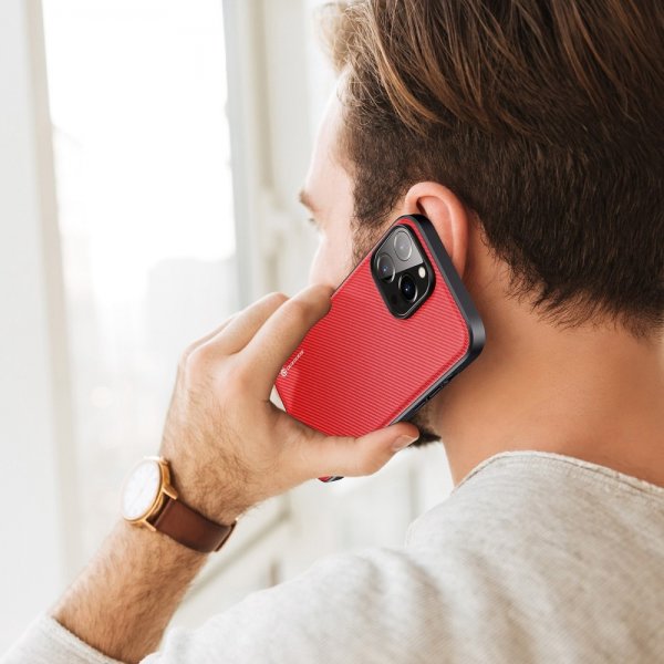 Dux Ducis iPhone 14 Pro Max Kuori FINO-sarja Punainen