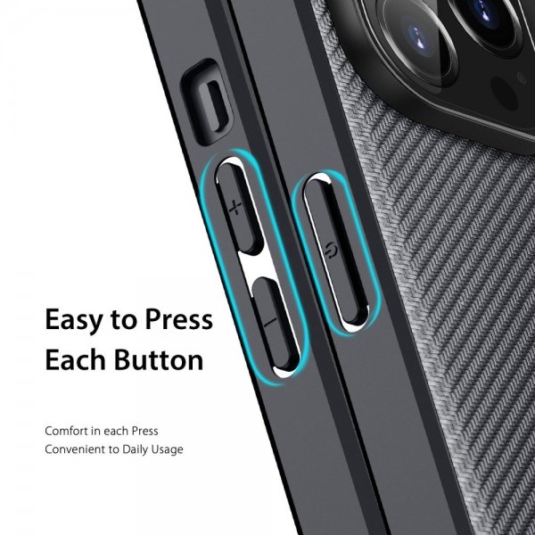 Dux Ducis iPhone 14 Pro Max -kuori FINO Series Musta