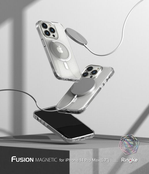 Ringke iPhone 14 Pro Max -suojakuori Fusion Magnetic Matte Clear