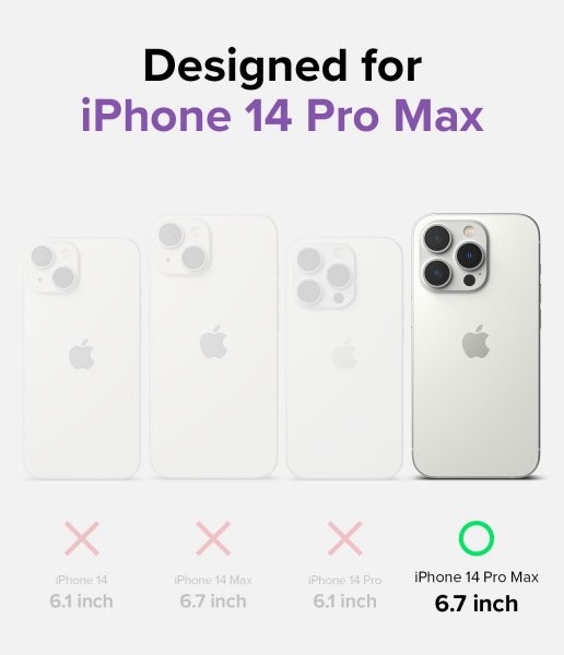 Ringke iPhone 14 Pro Max -suojakuori Fusion Magnetic Matte Clear